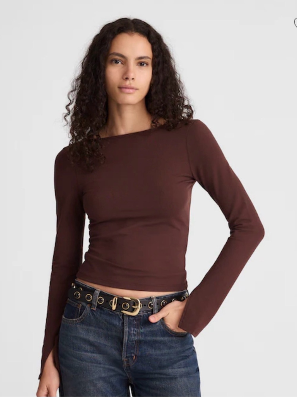 NWT | Madewell Long-Sleeve Scoopback Tee | Size Medium